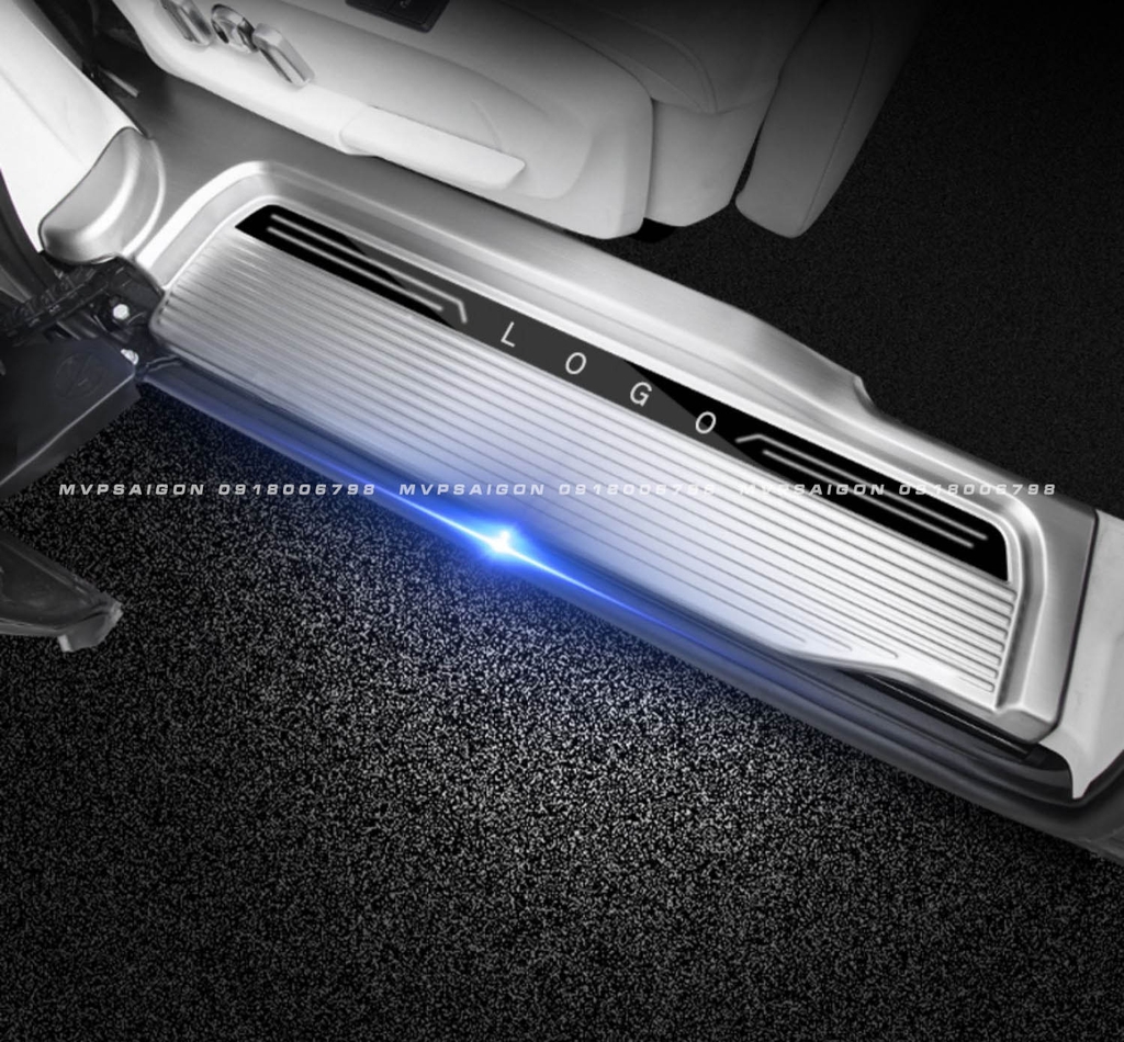Bệ bước chân thép không gỉ có LED Volkswagen Viloran