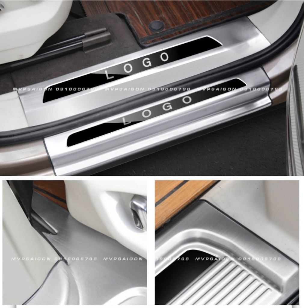 Bệ bước chân thép không gỉ có LED Volkswagen Viloran