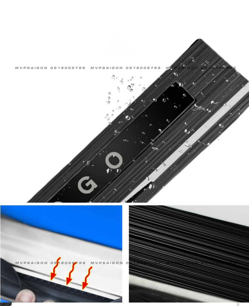 Bệ bước chân thép không gỉ có LED Volkswagen Viloran