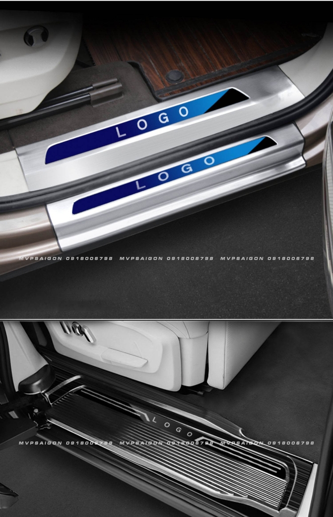 Bệ bước chân thép không gỉ có LED Volkswagen Viloran