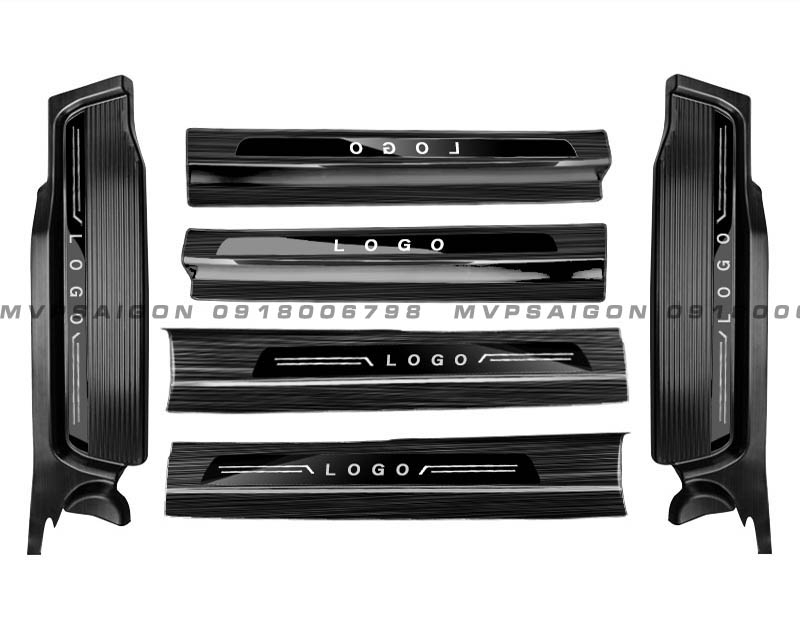 Bệ bước chân thép không gỉ có LED Volkswagen Viloran