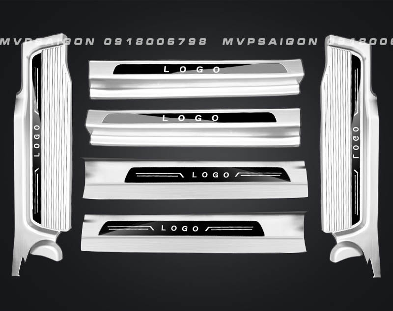 Bệ bước chân thép không gỉ có LED Volkswagen Viloran