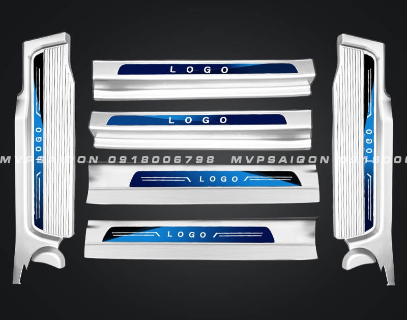 Bệ bước chân thép không gỉ có LED Volkswagen Viloran