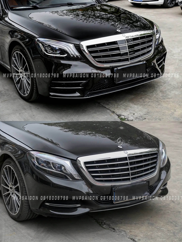 Benz S450 W222 trước và sau khi nâng cấp nội thất + ngoại thất