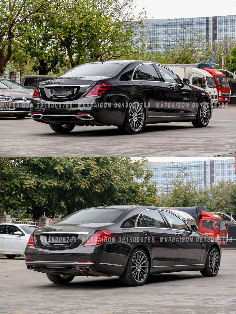 Benz S450 W222 trước và sau khi nâng cấp nội thất + ngoại thất