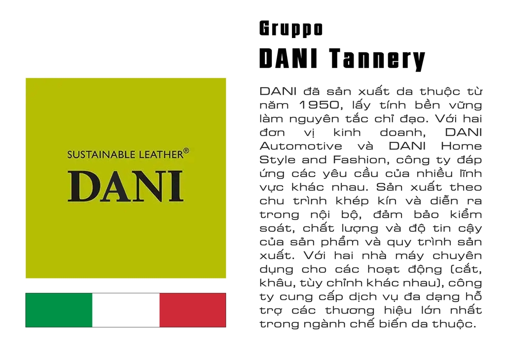 DANI - BẢNG MÀU DA NỘI THẤT FLORIDA