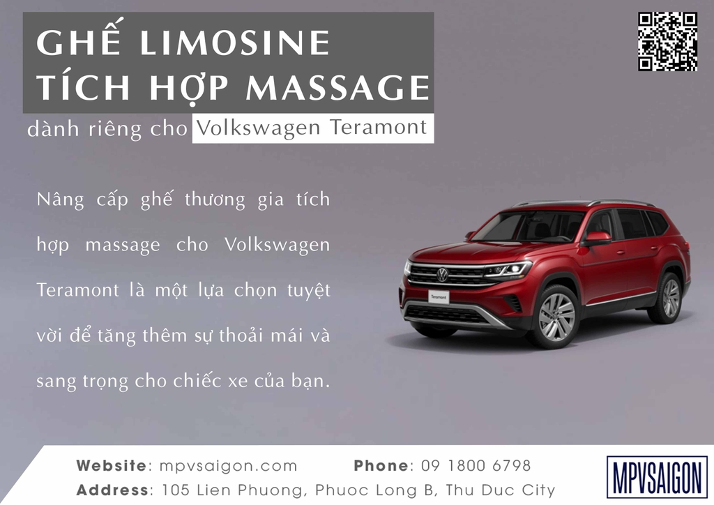 Teramont -  Brochure ghế thương gia tích hợp massage