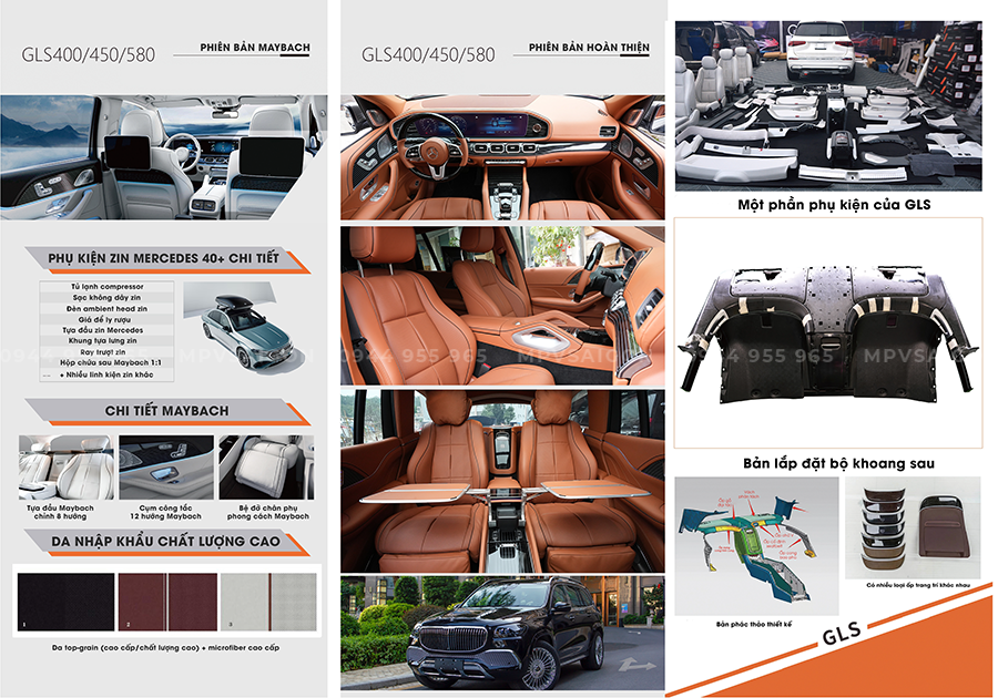 Biến Mercedes GLS thành Maybach: Nội thất limousine, tiện nghi cao cấp và công thái học