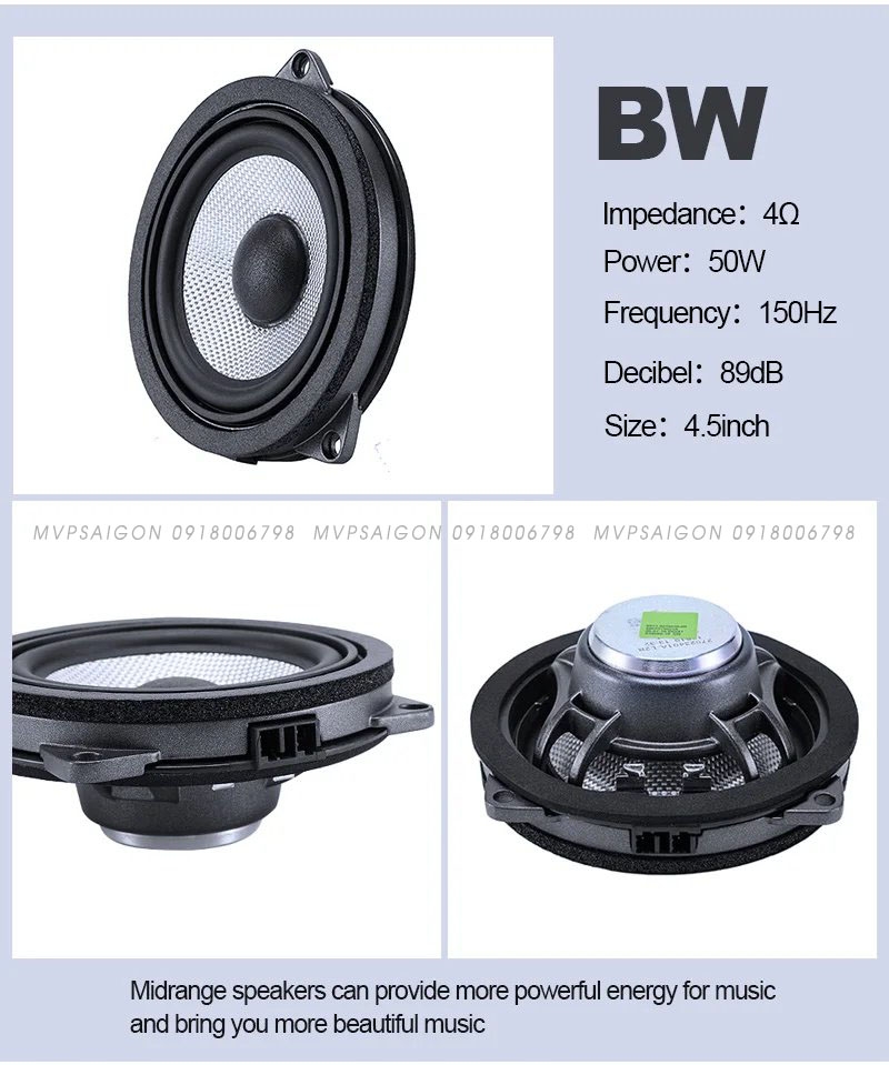 Bộ 5 loa cửa tầm trung Tweeter Lossless BMW G30 - Chất Lượng Âm Thanh HiFi