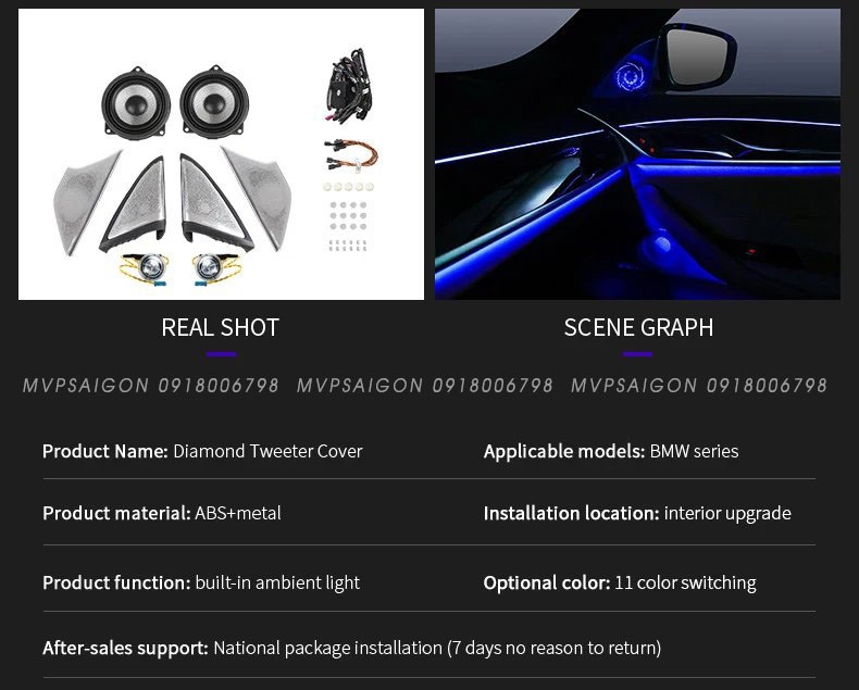 Bộ 5 loa cửa tầm trung Tweeter Lossless BMW G30 - Chất Lượng Âm Thanh HiFi