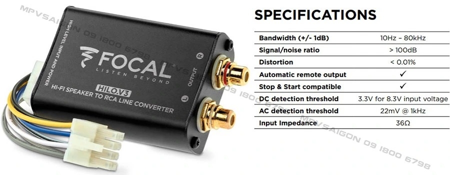Bộ chuyển đổi tín hiệu âm thanh Focal Hilo V.3