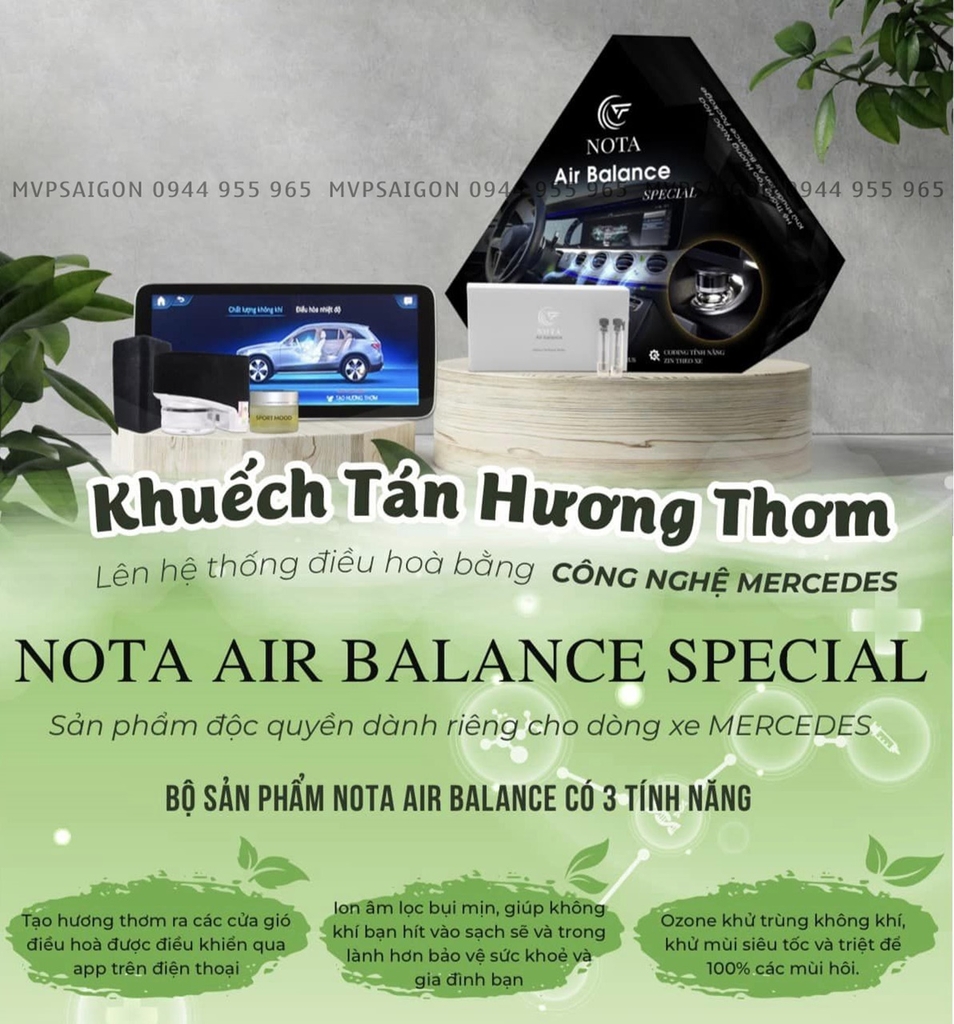 Bộ khuếch tán nước hoa Air Balance dành cho mọi dòng xe