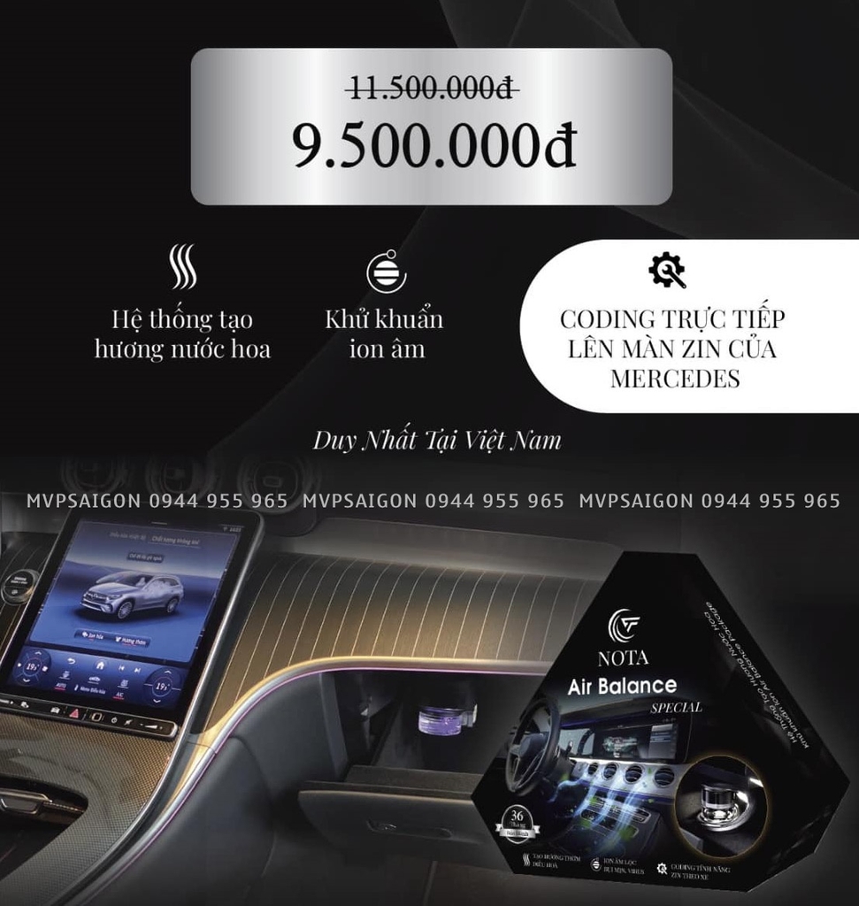 Bộ khuếch tán nước hoa Air Balance dành cho mọi dòng xe