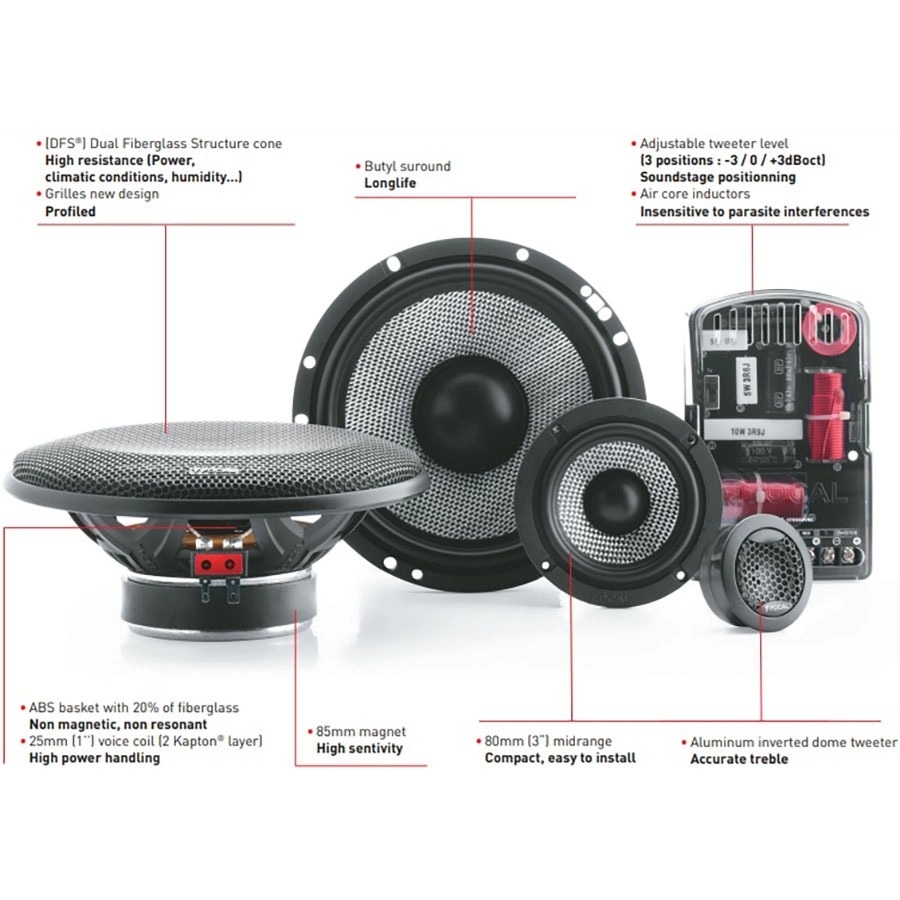 Bộ loa 3 đường phân tần Focal 165 AS3 - MPVSAIGON