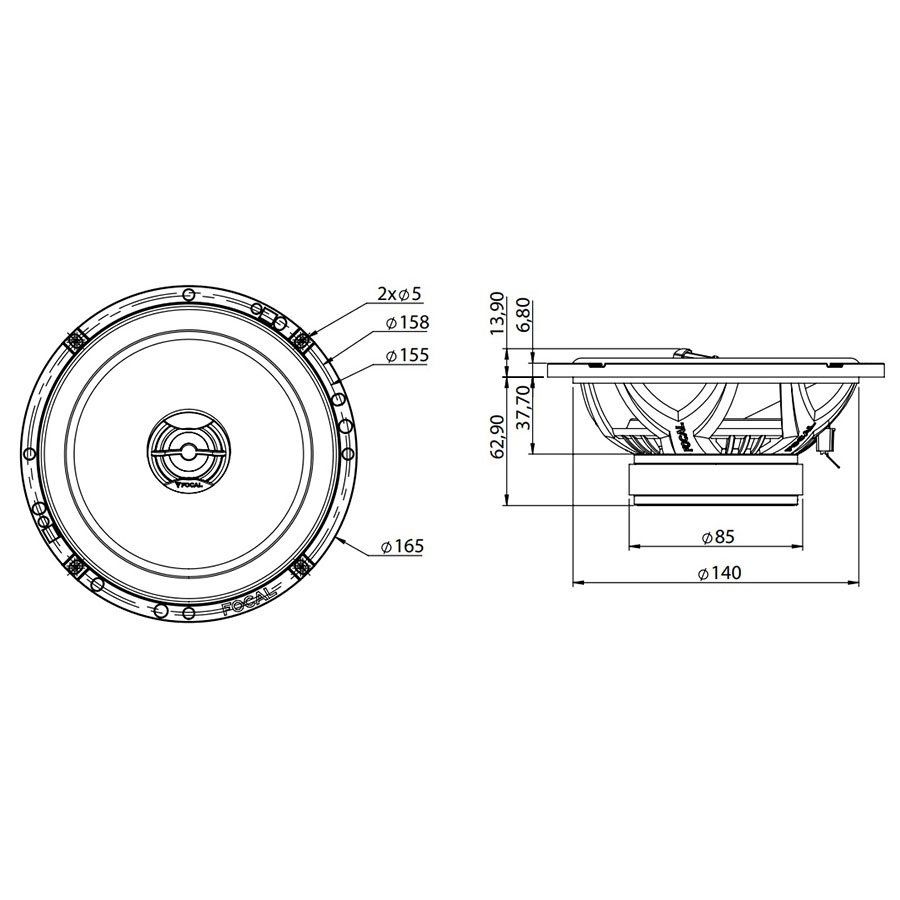 Focal 165 AC - Loa đồng trục nhập môn