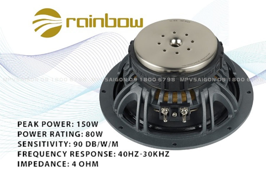Bộ loa thành phần 2 chiều Rainbow GL-C6.2 nhập Đức