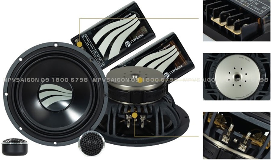 Bộ loa thành phần 2 chiều Rainbow GL-C6.2 nhập Đức