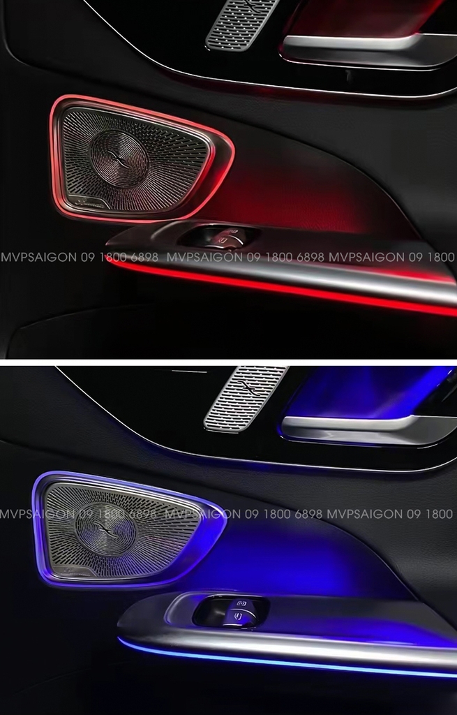 Bộ ốp loa có Ambient LED for Benz C Class C200 C260 C300 2022-2023
