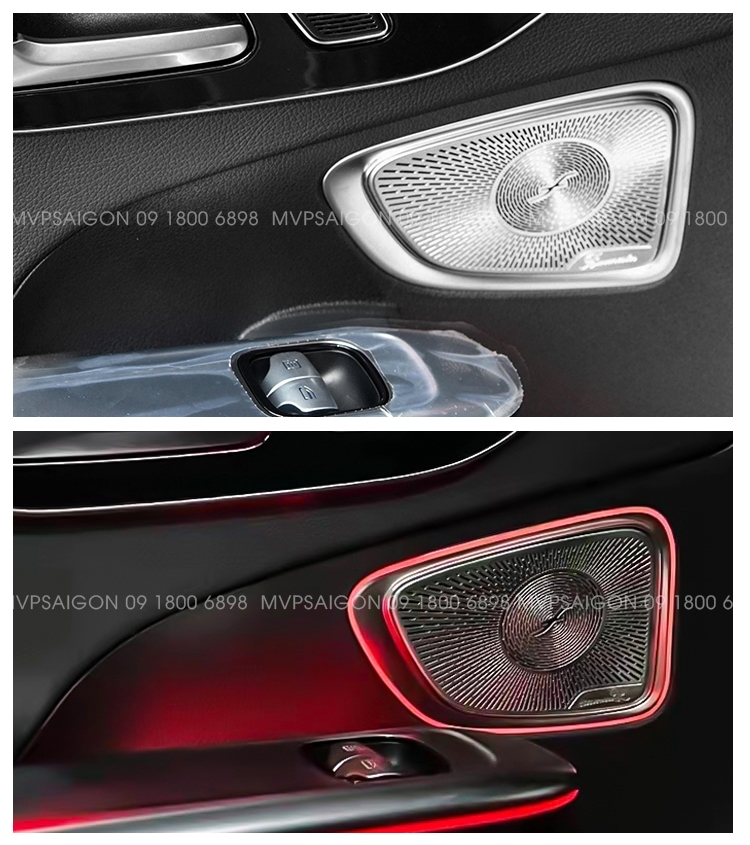 Bộ ốp loa có Ambient LED for Benz C Class C200 C260 C300 2022-2023