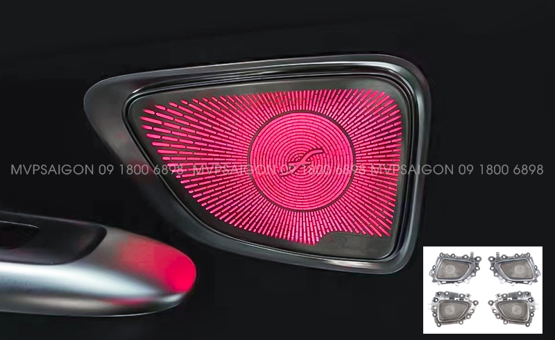 Bộ ốp loa có Ambient LED for Benz C Class C200 C260 C300 2022-2023