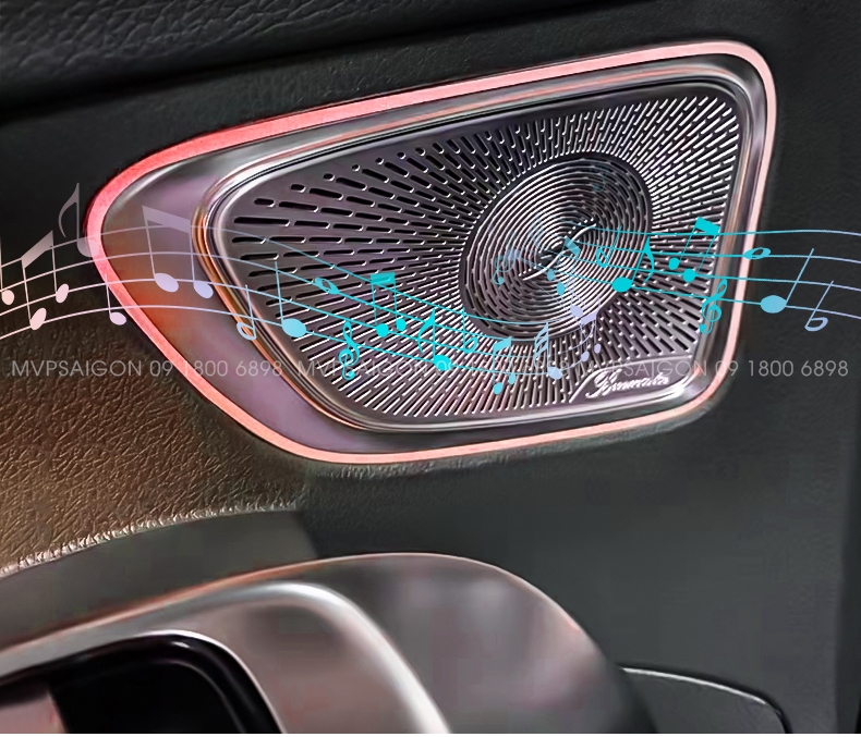 Bộ ốp loa có Ambient LED for Benz C Class C200 C260 C300 2022-2023