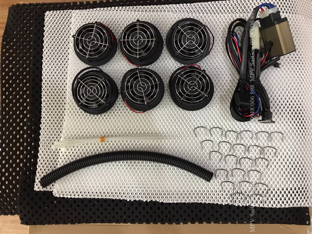 COMBO quạt gió làm mát tản nhiệt ghế xe ô tô- Dùng chung các dòng xe