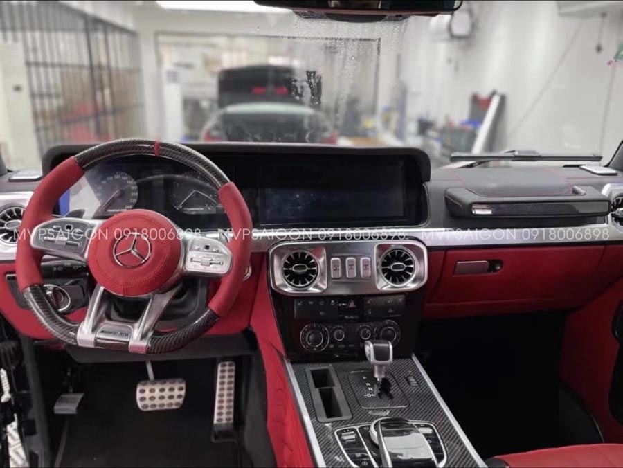 Bọc da - đổi màu nội thất Mercedes Benz G-class G500 G63