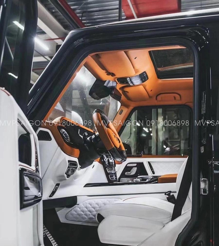 Bọc da - đổi màu nội thất Mercedes Benz G-class G500 G63