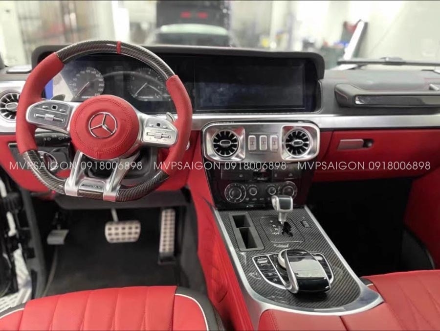 Bọc da - đổi màu nội thất Mercedes Benz G-class G500 G63