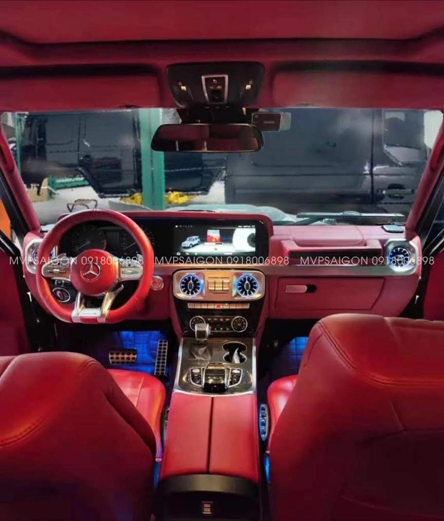 Bọc da - đổi màu nội thất Mercedes Benz G-class G500 G63