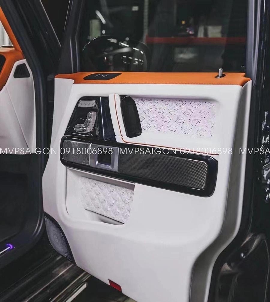 Bọc da - đổi màu nội thất Mercedes Benz G-class G500 G63