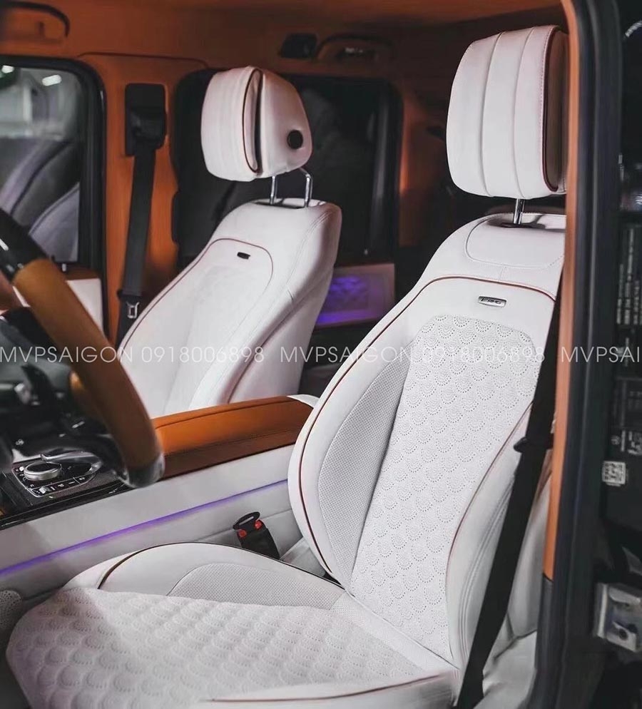 Bọc da - đổi màu nội thất Mercedes Benz G-class G500 G63