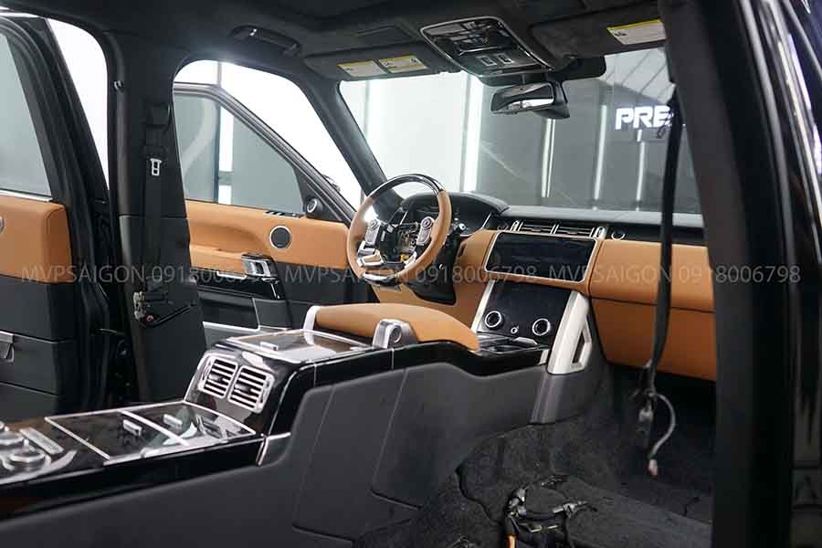 Bọc da ghế và nội thất Range Rover với thợ chuyên may nệm xe châu Âu