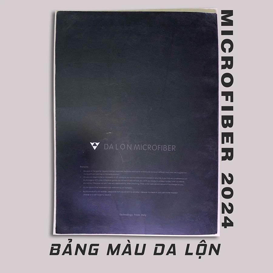 Bọc da lộn alcantara trần xe ô tô xe hơi - Bảng màu mới nhất 2025
