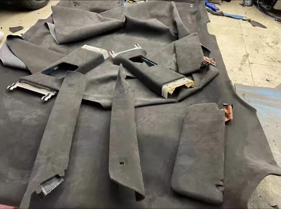 Bọc da lộn alcantara trần xe ô tô xe hơi - Bảng màu mới nhất 2025