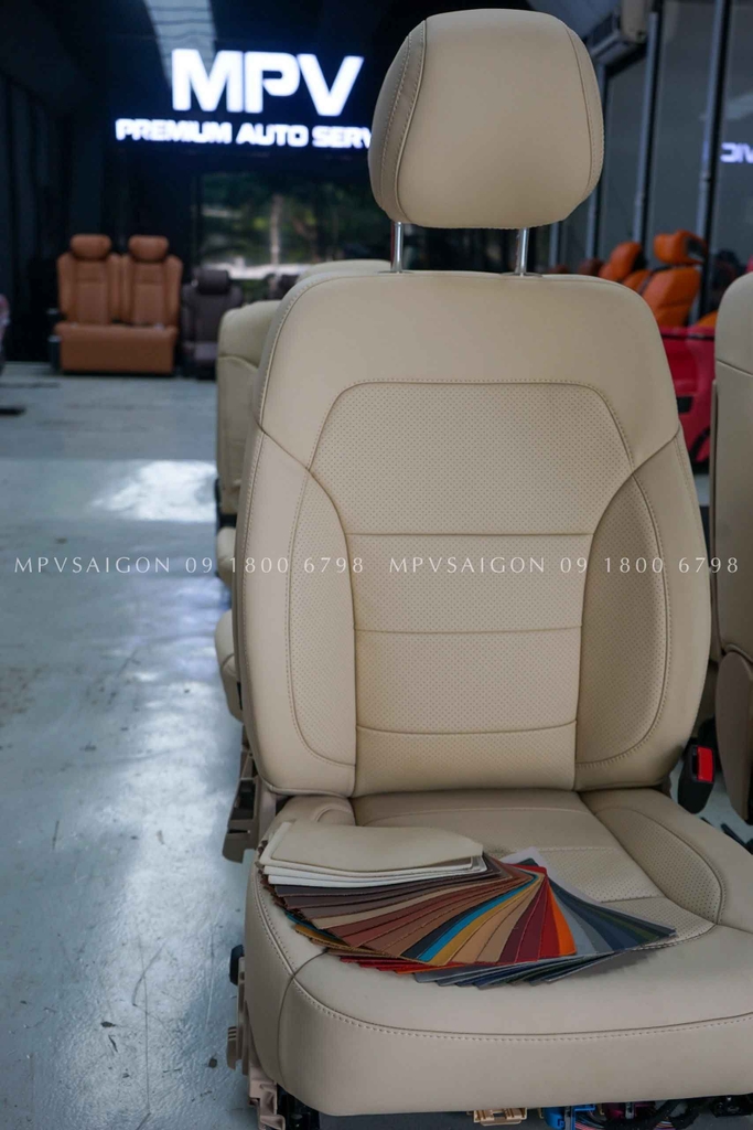 Bọc da Nappa Le mans nhập khẩu từ Ý cho Mercedes Benz GLS450