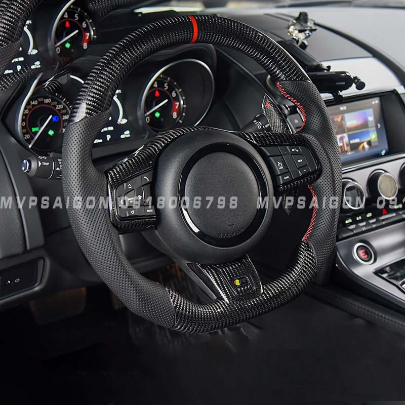 Bọc da vô lăng, nhúng gỗ vô lăng, ốp carbon vô lăng Benz V250