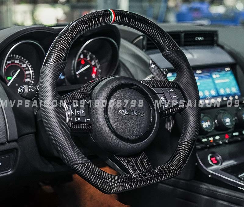 Bọc da vô lăng, nhúng gỗ vô lăng, ốp carbon vô lăng Benz V250