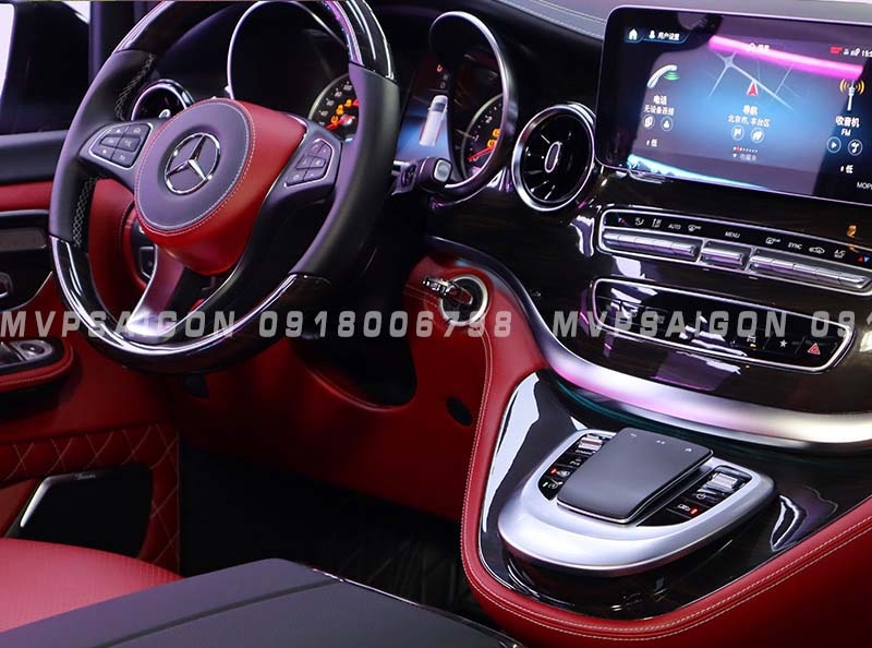 Bọc da vô lăng, nhúng gỗ vô lăng, ốp carbon vô lăng Benz V250