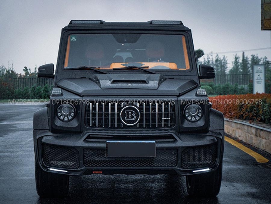 Bọc trần da lộn Alcantara - thi công LED trời sao Benz G-class G500