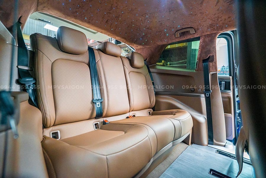 Bọc trần da lộn- đổi màu trần Volkswagen Viloran