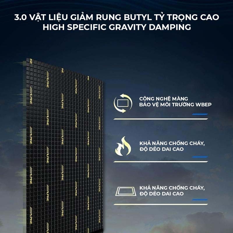 Cách âm xe hơi bằng vật liệu Alpine - Audio Technica