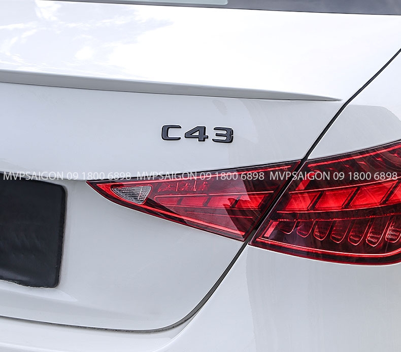 Cánh gió đuôi Benz C43 AMG nâng cấp cho C class C200 C260 C300 2022~2023