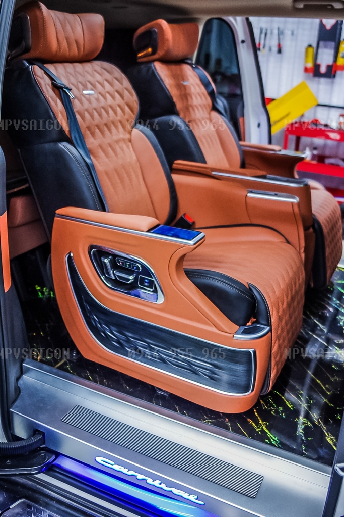 Nâng cấp - độ ghế Limousine thương gia Kia Carnival 2024 mới nhất