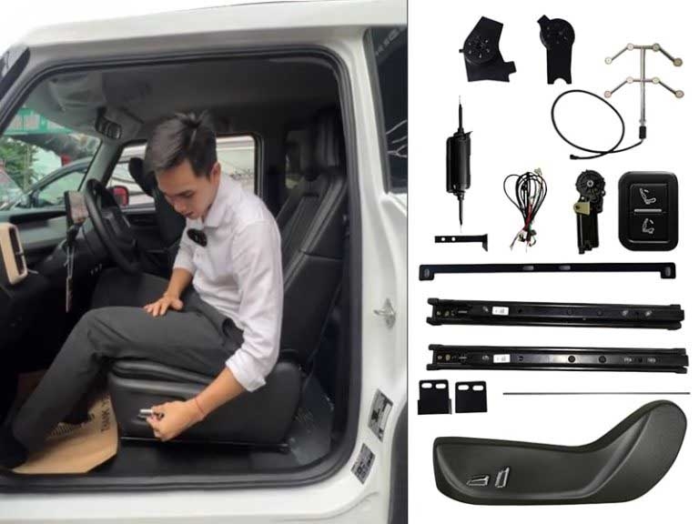 NÂNG CẤP GHẾ CHỈNH ĐIỆN VINFAST VF3 VỚI HỆ THỐNG MỘT CHẠM