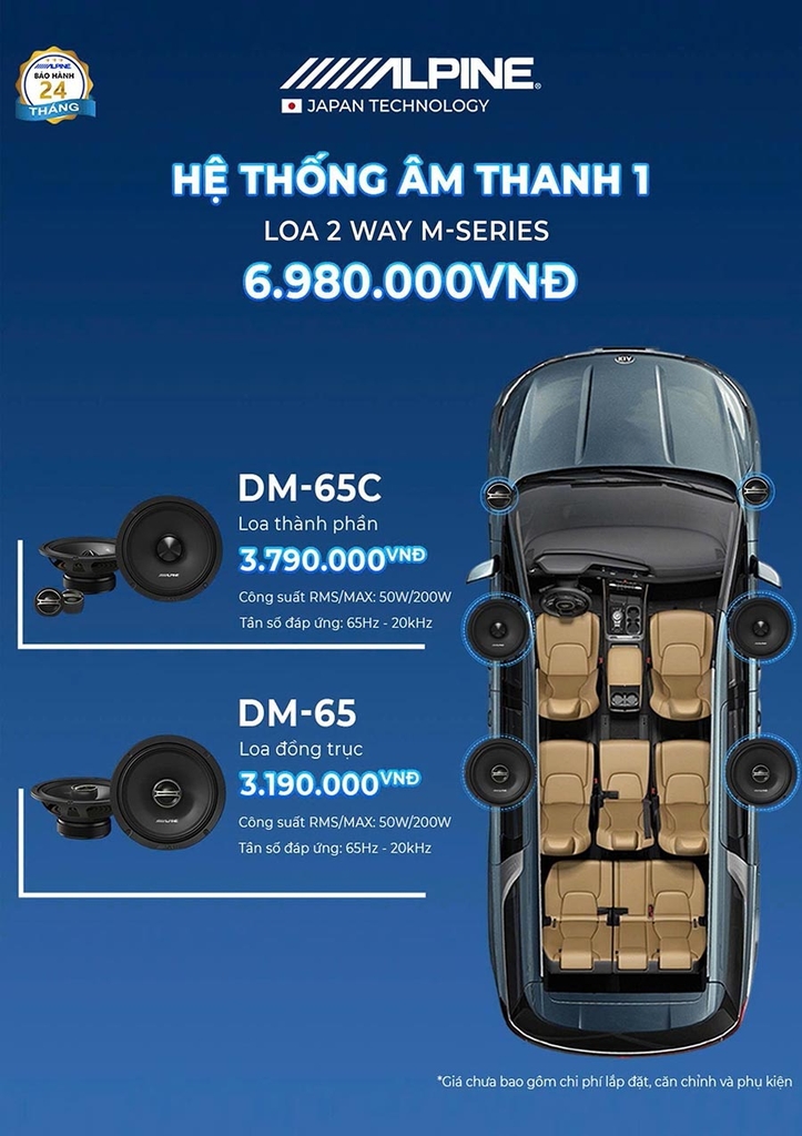 Combo Alpine DM65 - DM65C và Màn hình Teyes trên Honda Civic – Bộ ba công nghệ hoàn hảo