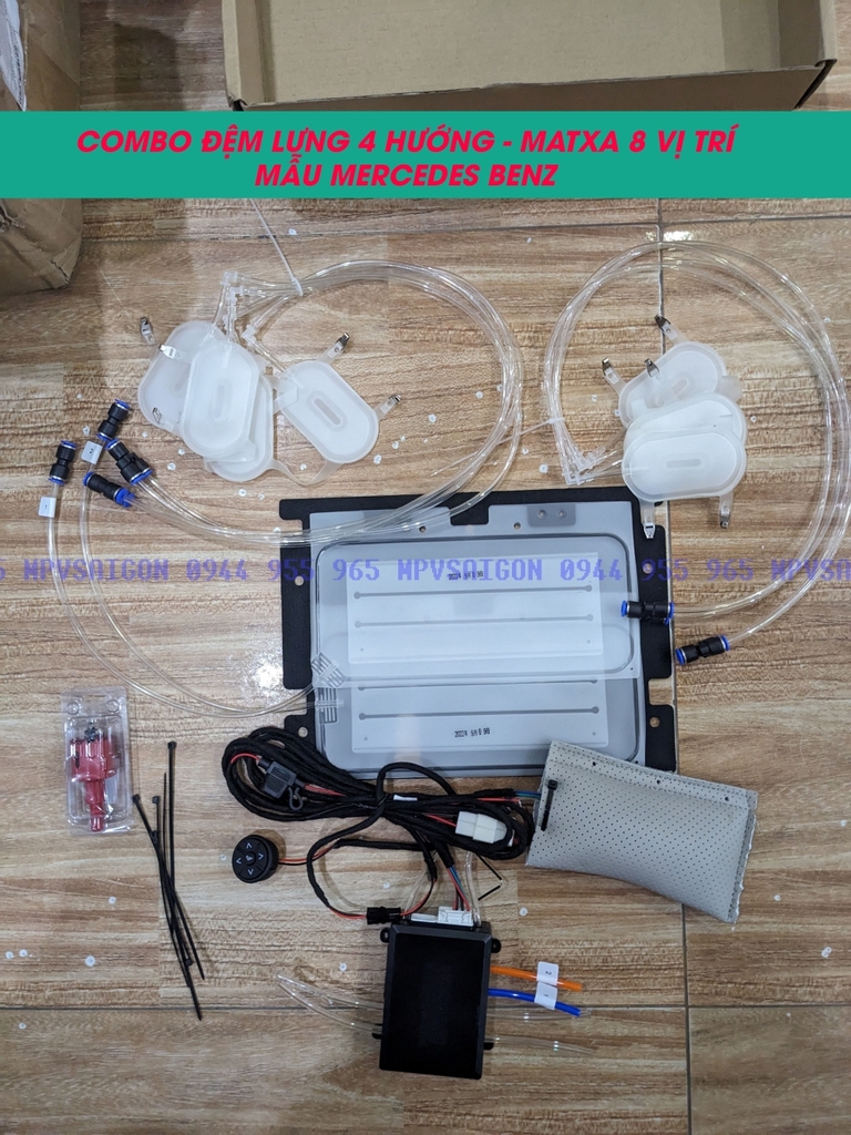 Nâng cấp - độ ghế matxa bóng hơi 8 vị trí và đệm lưng 4 hướng ghế kiểu Mercedes cao cấp