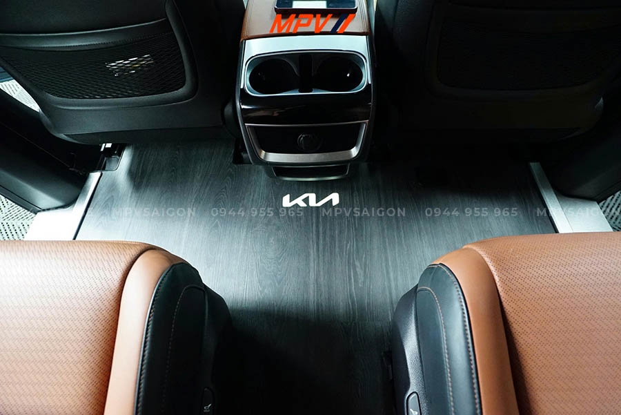 KIA CARNIVAL - COMBO TRƯỢT ĐIỆN 4 HƯỚNG HÀNG 2 VÀ SÀN VÂN GỖ CAO CẤP