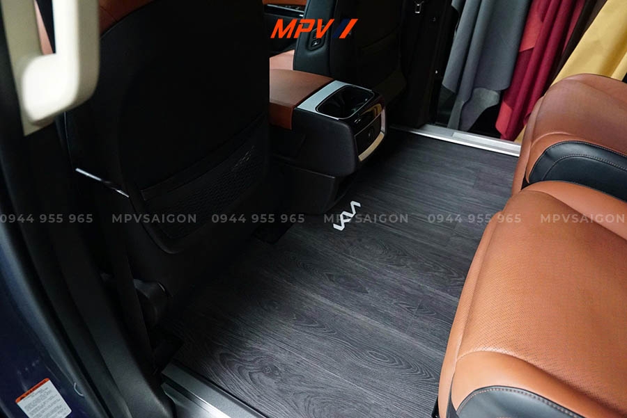 KIA CARNIVAL - COMBO TRƯỢT ĐIỆN 4 HƯỚNG HÀNG 2 VÀ SÀN VÂN GỖ CAO CẤP