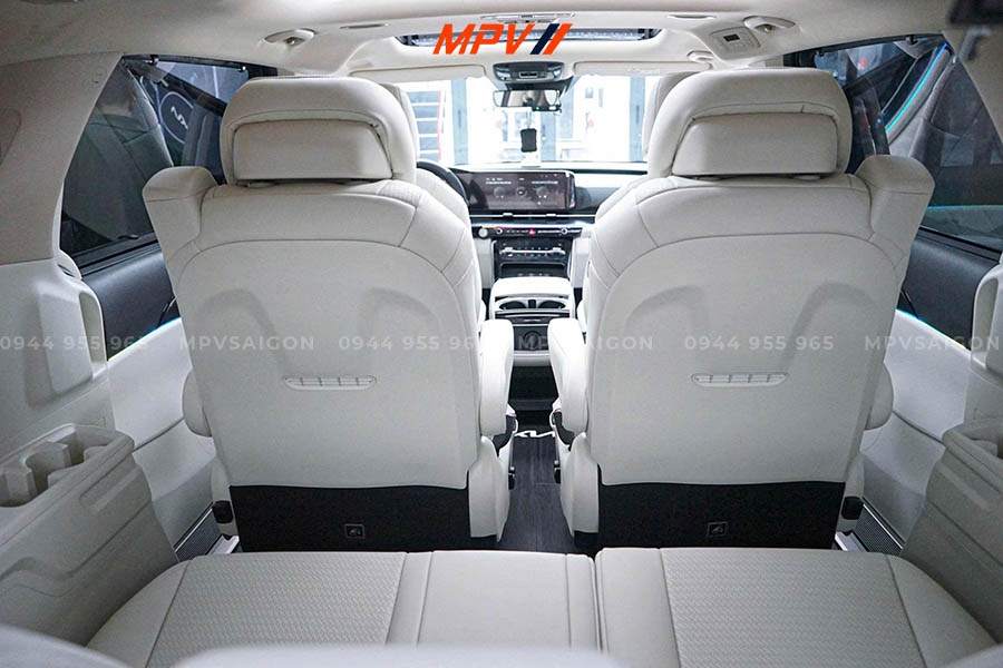 KIA CARNIVAL - COMBO TRƯỢT ĐIỆN 4 HƯỚNG HÀNG 2 VÀ SÀN VÂN GỖ CAO CẤP